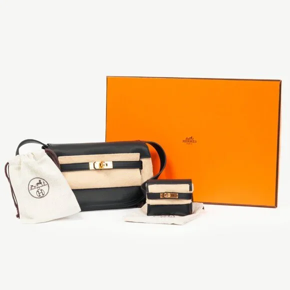 Hermes Kelly Moove Black Swift Leather GHW Shoulder Bag - Picture 16 of 16